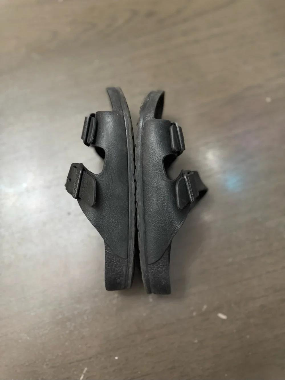 Birkenstock Kids Black Double Strap Slide Sandals size EU 29